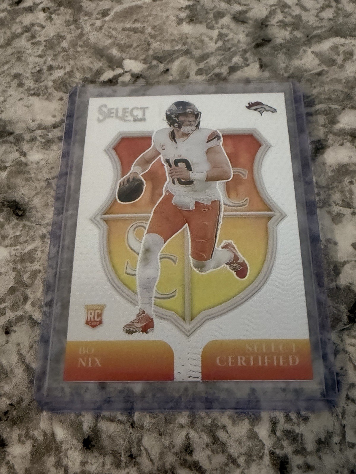 2024 Panini Select - Select Certified Rookies Bo Nix #4 Silver Prizm (RC)
