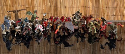 Papo, Schleich, other fantasy-themed toys, Knights, Horses Dragons, and Ogres.