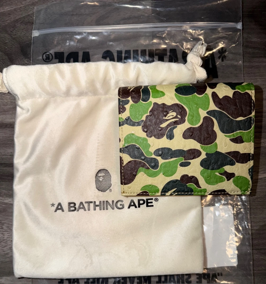 A Bathing Ape Green Wallets for Men for sale | eBay