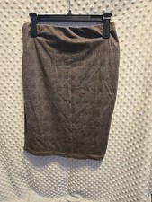BROWN PENCIL SKIRT - 68 RAYON, 27 NYLON, 5 SPANDEX