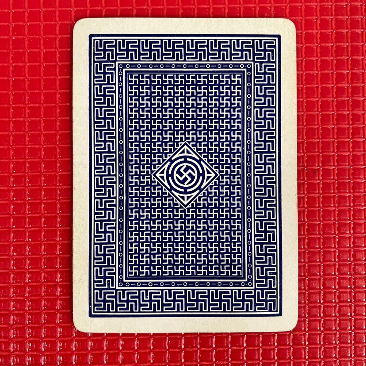 ANTIQUE スワスティカ CARD GAME トランプ　/ navajo antique GOOD LUCK SWASTIKA playing card---PATENT 1896