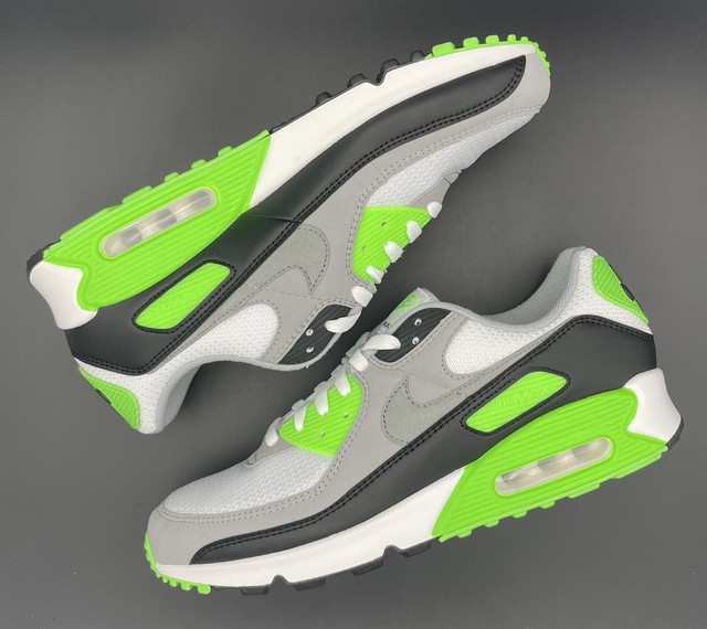 purple and lime green air max