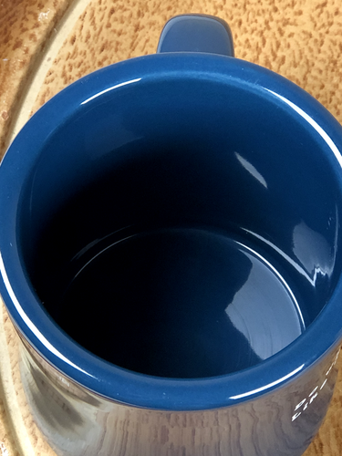 Life Is Good Coffee Tea Mug Golfer Ball Flag Golf Club Dark Blue 10oz - Picture 2 of 4