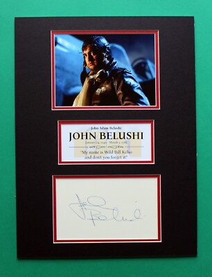 JOHN BELUSHI AUTOGRAPH masterly display 1941 Capt. Wild Bill Kelso