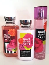 Bath Body Works Mad About You Shea Lotion Shower Gel & Fragrance Mist Set 3