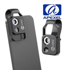 APEXEL 200X with CPL Phone Microscope with LED Light/Clip for IPhone and Android