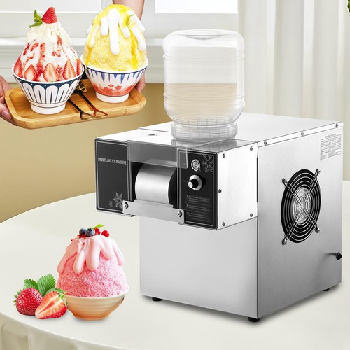 Commercial Snowflake Ice Machine, Snow Cone Machine, Ice Shaver Slush Maker 110V