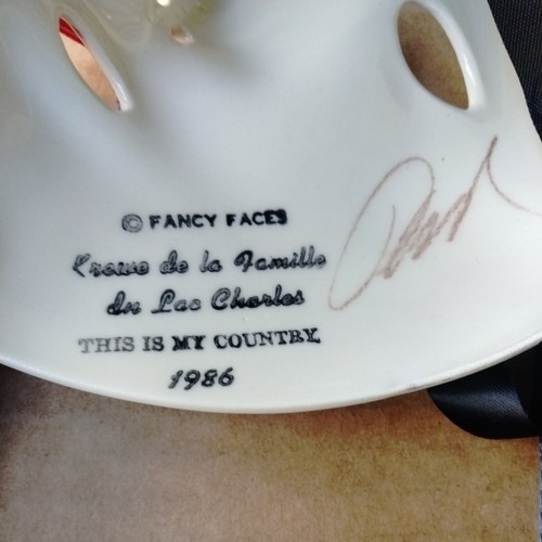 Vintage Ceramic Mask Fancy Faces New Orleans This is My Country 1986 - Picture 2 of 6
