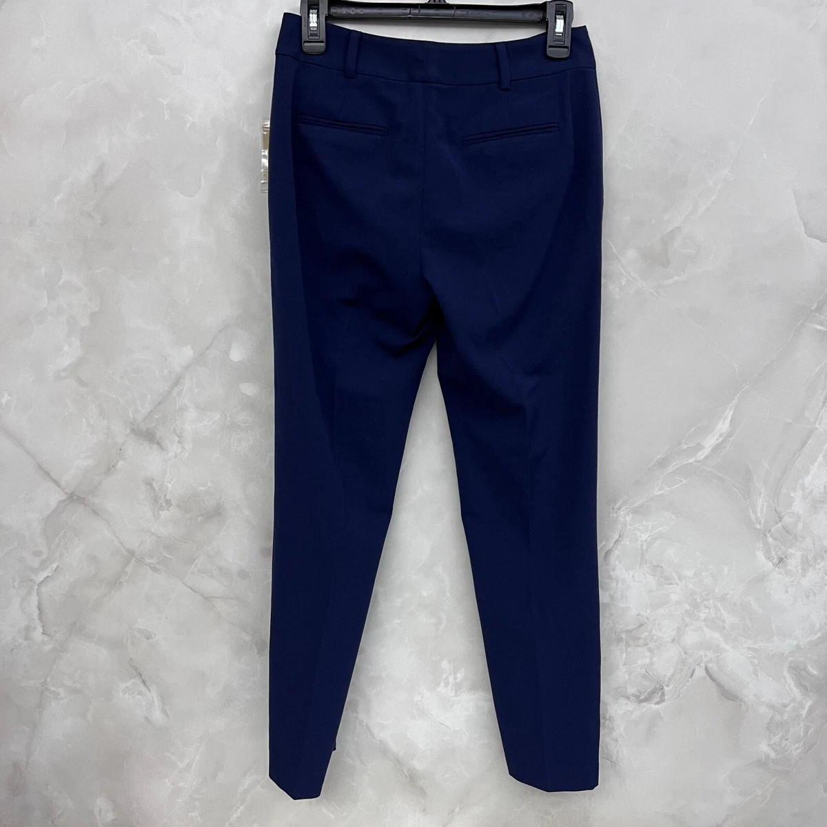MICHAEL MICHAEL KORS Women s True Navy Stretch Tapered Semi Casual