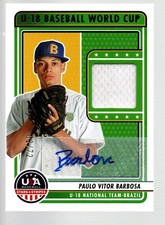 2023 USA Stars & Stripes U18 WC Brazil Auto #U18-PBDS Paulo Vitor Barbosa 62/72