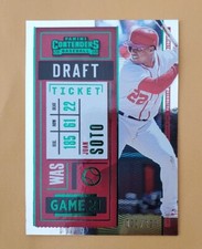 2020 Panini Contenders Draft Ticket Green 1/299 Juan Soto #45 SP First Print