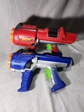 Hasbro 2005 Nerf Dart Tag Dart Blaster Set of 2 Red and Blue Model C-044A