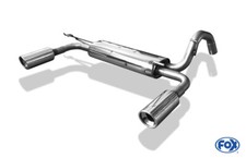Fox Duplex Sportauspuff Endschalldämpfer für Toyota Yaris P9 1,0l 51kW 1,3l