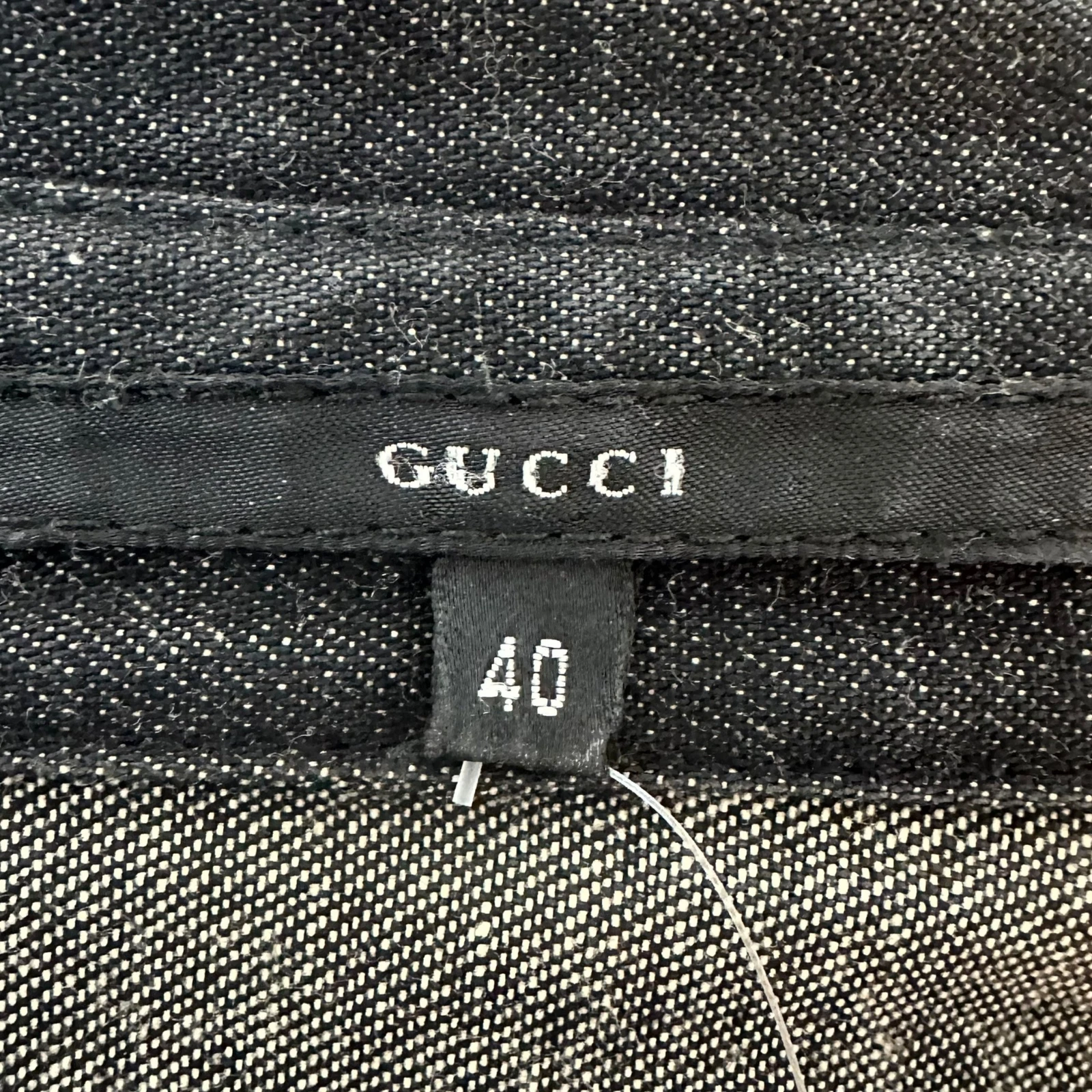 Giacca denim Gucci by Tom Ford A I 1998 tasca anteriore
