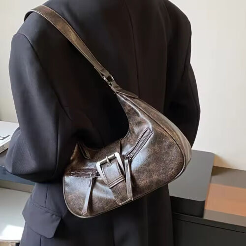 New Y2K Leather Shoulder Crossbody Bags Purses Handbags Women