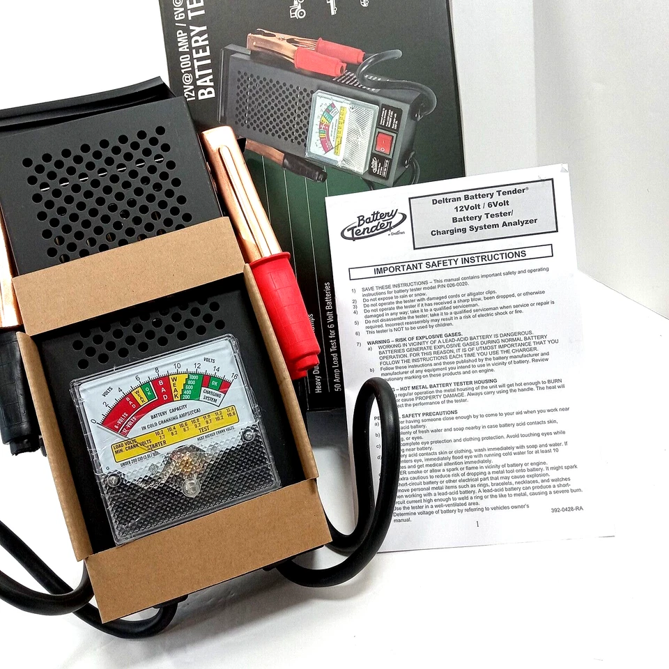 Probador de carga de batería para baterías automotrices de 12 voltios y 6 voltios,  Foto 4 de 4