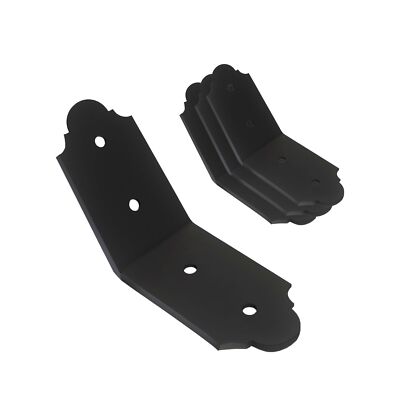 4Packs 45-Degree Angle Bracket Decorative Knee Braces, 6'' Heavy Duty Flush In...