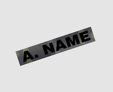 MULTICAM BLACK NAME TAPE IR PATCH 5"X 1" CUSTOM WITH VELCRO  BRAND FASTENER