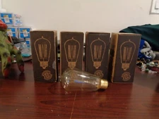 4 Boxes Deneve Edison Replacement Light Bulbs Screw Base ST58 40W Replacement