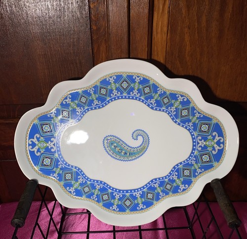 Vera Bradley Capri Blue Ceramic My Home Andrea by Sadek Vanity Tray