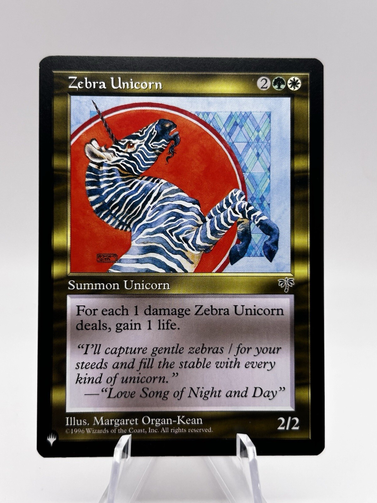 Zebra Unicorn The List Mirage  MTG NM