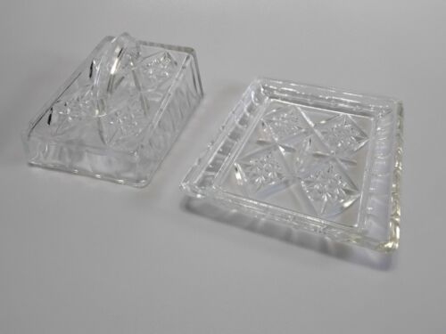 Vintage Bagley's Pressed Glass Cheese Dish 1950's Kitchenalia - Picture 5 of 7