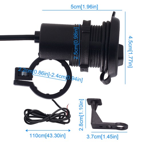 Motorcycle USB Charger 12V Single Port USB Car Charger with and Indication - 第 7/12 張圖片