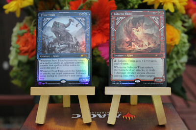 MTG Secret Lair Frost or Inferno Titan Showcase: Kaldheim Foil or