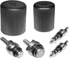AC A/C System Cap & Valve Cores Santech Rapid Seal Kit Air Conditioning Service