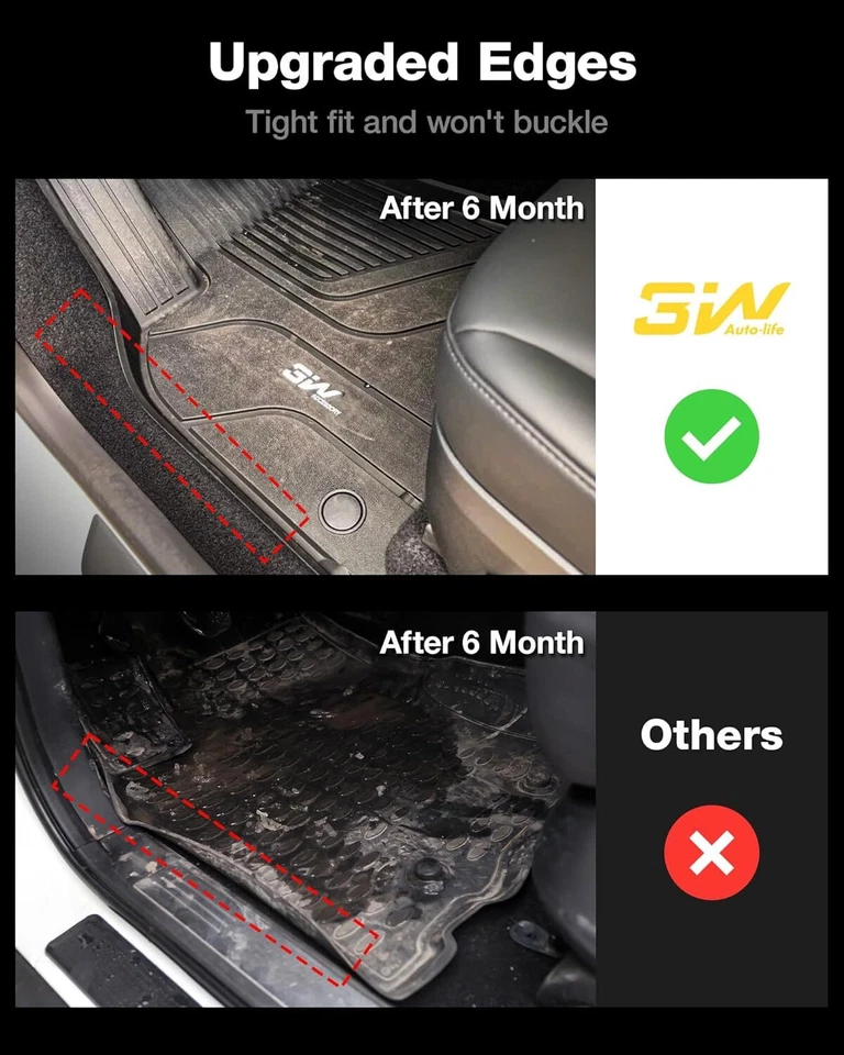 Alfombrillas 3W para 2024 2025 BMW Serie 5 530e 530i 540i TPE revestimientos para todo tipo de clima Foto 3 de 4