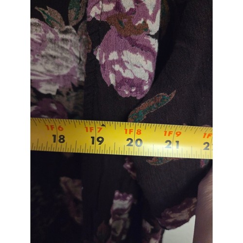 Live 4 Truth Floral Kimono Open Front Lace Trim Bohemian Cardigan L - Picture 5 of 6