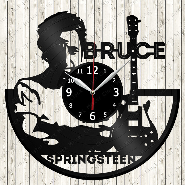 Bruce Springsteen Vinyl Record Wall Clock Decor Handmade 3026