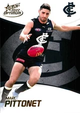 2022 CARLTON BLUES AFL Card MARK PITTONET Optimum