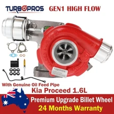 GEN1 High Flow Turbo Charger With Genuine Oil Feed Pipe For Kia Proceed 1.6L
