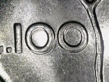 100 LIRE 1979 ERRORE - SDOPPIAMENTO DEL VALORE AL ROVESCIO [Y135]