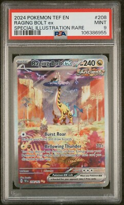 RAGING BOLT EX 208/162 SIR 2024 POKEMON TEMPORAL FORCES PSA