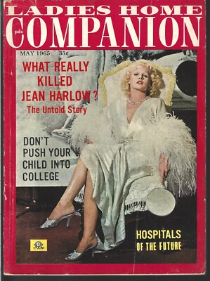LADIES HOME COMPANION MAGAZINE MAY 1965 (VG) JEAN HARLOW COVER