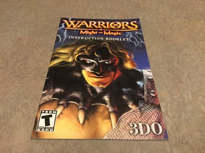 Warriors of Might and Magic (Sony PlayStation 2, 2001) Instruction Booklet Only