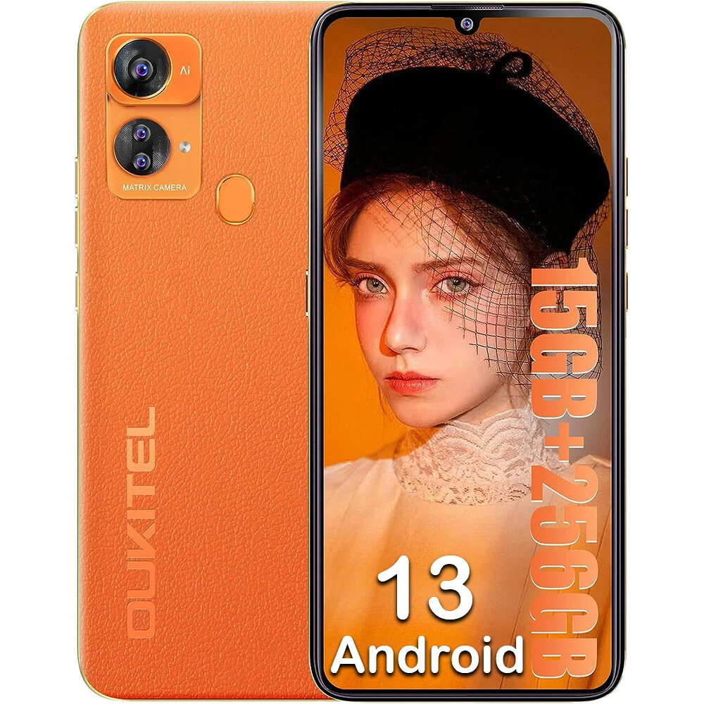 OUKITEL C33 Android 13 Smartphone Unlocked 8GB+256GB Dual 4G Octa Core Cellphone