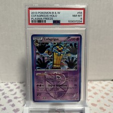 2013 POKEMON BLACK & WHITE PLASMA FREEZE #56 COFAGRIGUS-HOLO PSA 8 on eBay