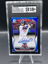 2023 Bowman Edouard Julien 1st Bowman True Blue Auto /150 SGC Gem Mint 10