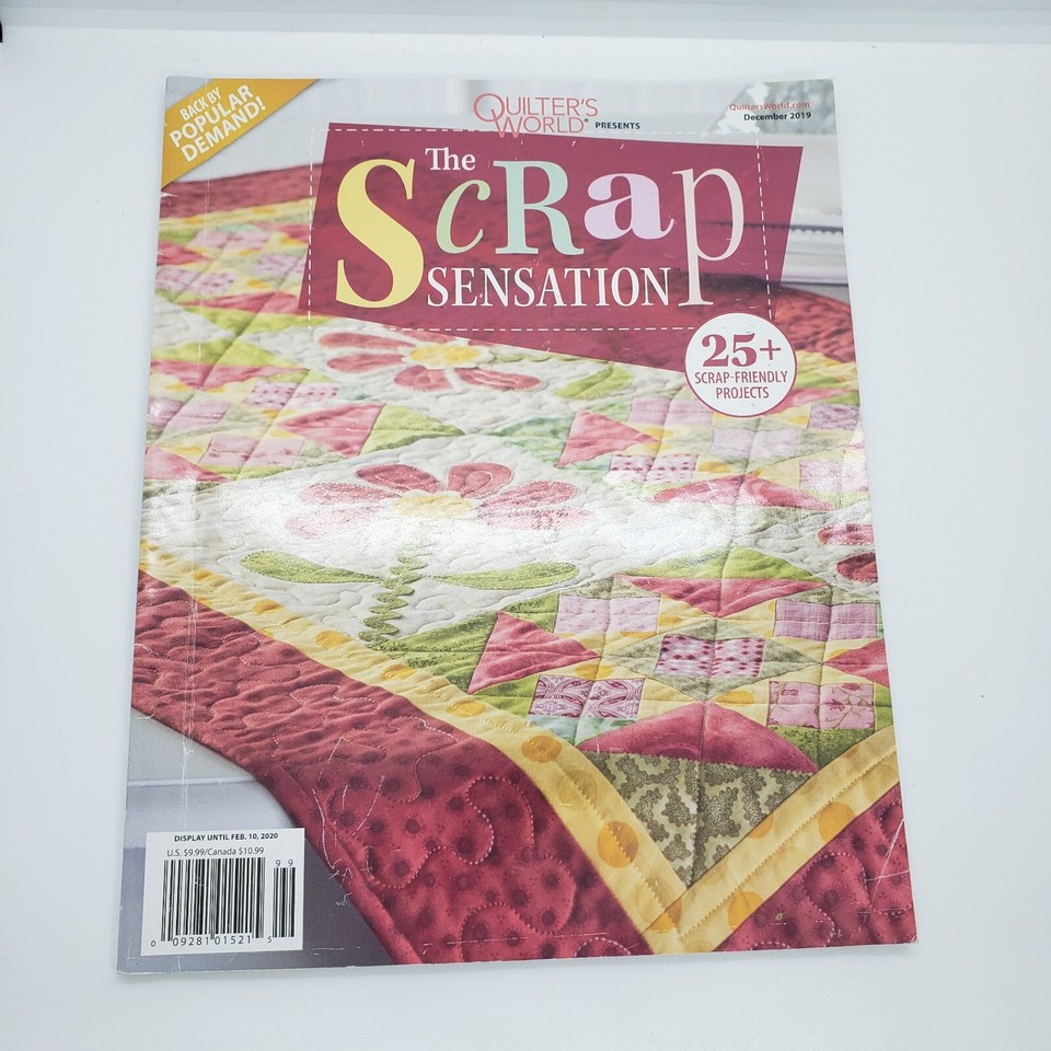 2 Quilter's World Magazines Lot Quilting Patterns Scrap Quilts 2020