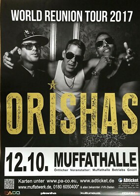 ORISHAS  MÜNCHEN 2017 - orig. Concert Poster - Konzert Plakat - DIN A1 - F/U