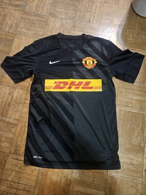 Nike Manchester United DHL Training Jersey Size Small Black | eBay