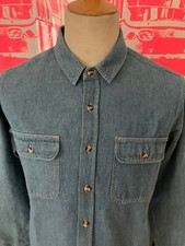 OBEY PROPAGANDA DENIM SHIRT LONG SLEEVE MEDIUM SHEPARD FAIRY