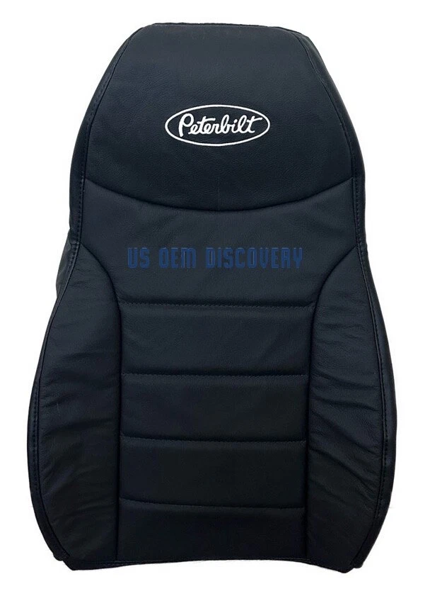 Semirremolque Peterbilt 389 2000-2019 parte inferior y superior cubierta de asiento de cuero negra Foto 4 de 4