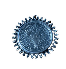 1780 Austria Habsburg 800 Silver 1 Thaler Maria Theresa Coin Pendant