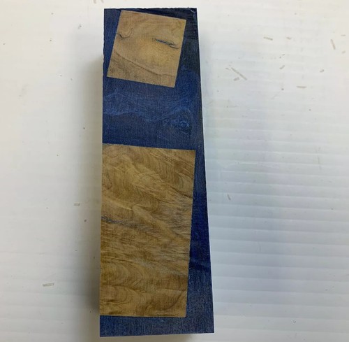 Beautiful Australian Burl Stabilized Alumilite Hybrid Knife blanks 1.5" x 1 x 5" - Picture 3 of 6