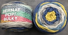 Bernat Pop! Bulky Knitting Yarn 2X280g Balls