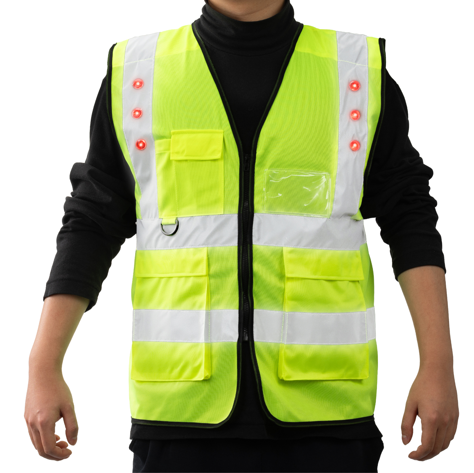 Светодиод предупреждает о том, что Массачусетский технологический институт - Sicherheitsweste mit Taschen - Светодиод Массачусетского технологического института - Предупреждает о том, что